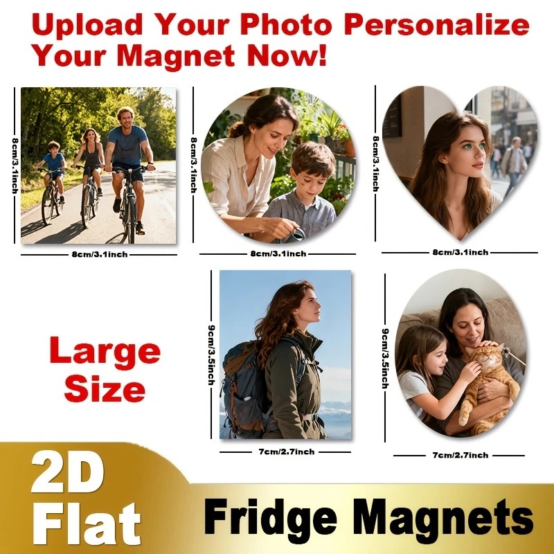 Custom Photo Fridge Magnet 2D  - Home Decor Unique 评论和价格
