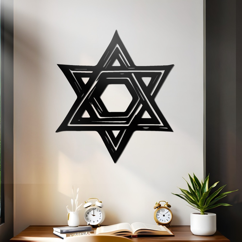 CIFBUY Iron Wall Art Star of D - Home Decor Free 评论和价格