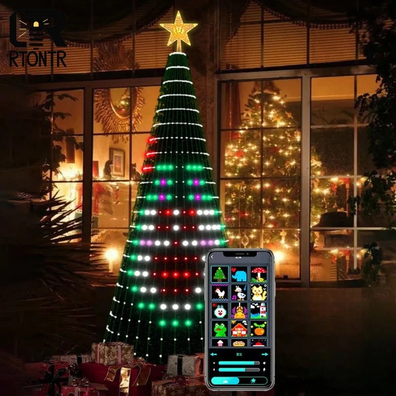Christmas Star Tree Lights RGB - Home Decor Tree 评论和价格