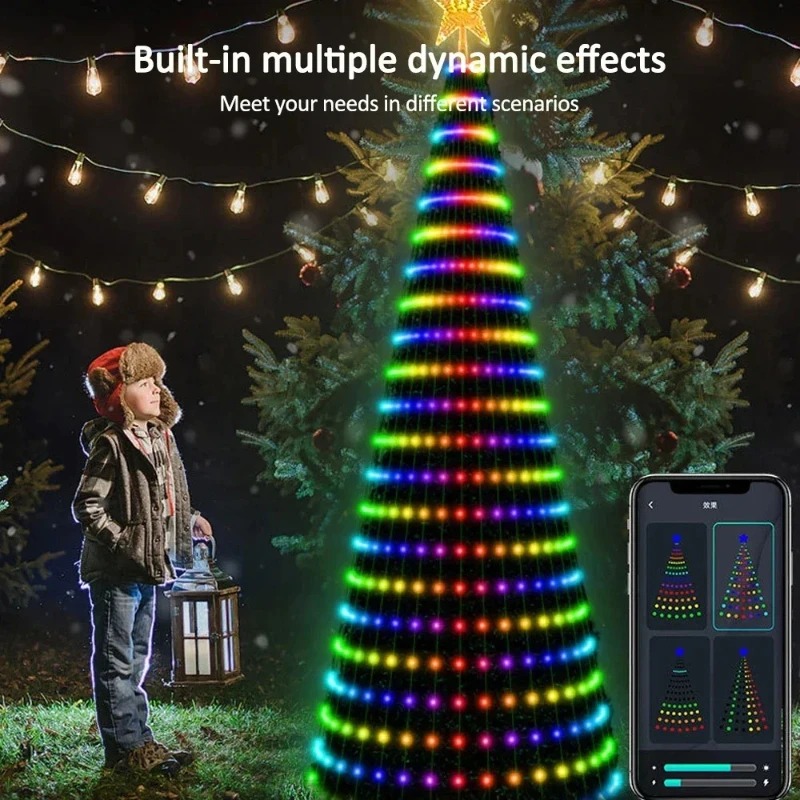 Christmas Star Tree Lights RGB - Home Decor Tree 评论和价格