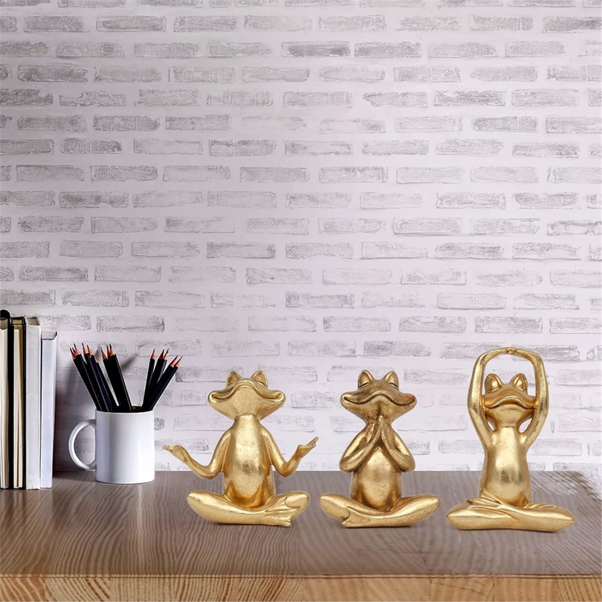 2026 Trend 3pcs Gold Frog Figu - Home Decor Trend 2026 评论和价格