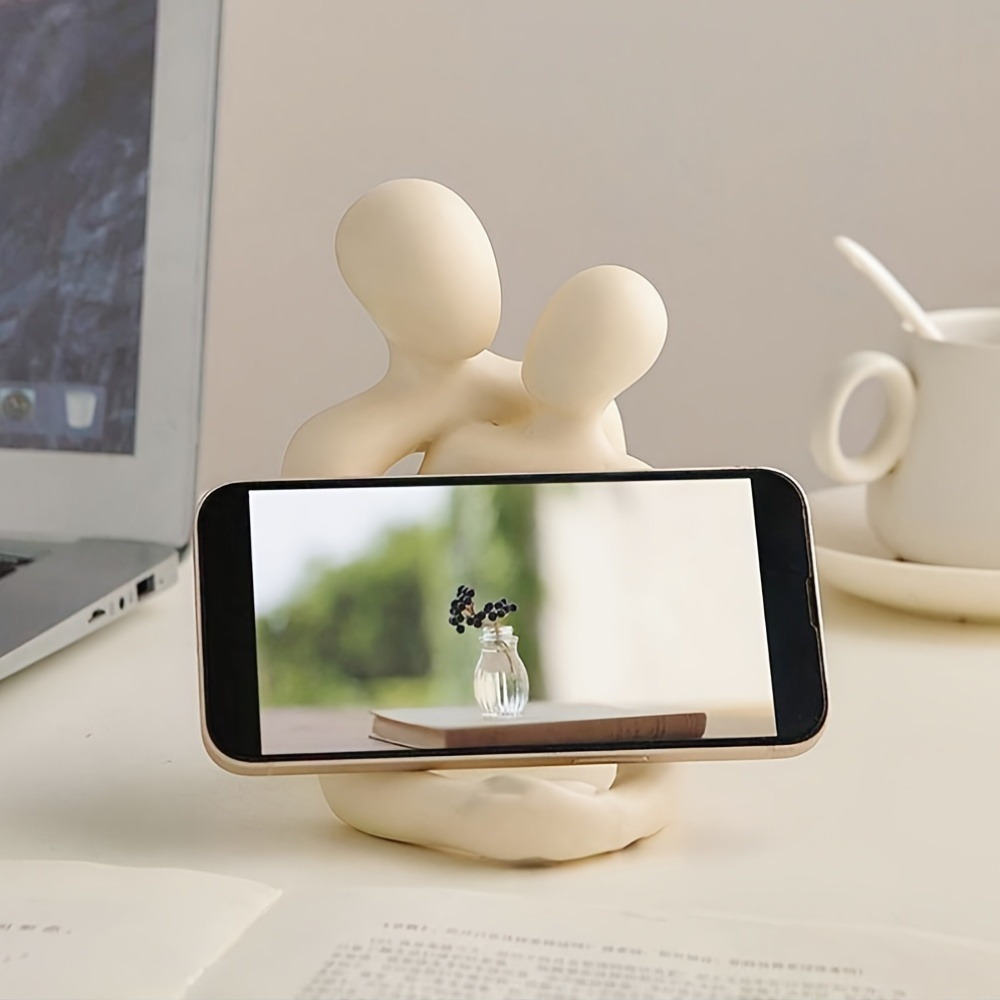 Abstract Couple Embracing Scul - Abstract Sculpture Resin 评论和价格