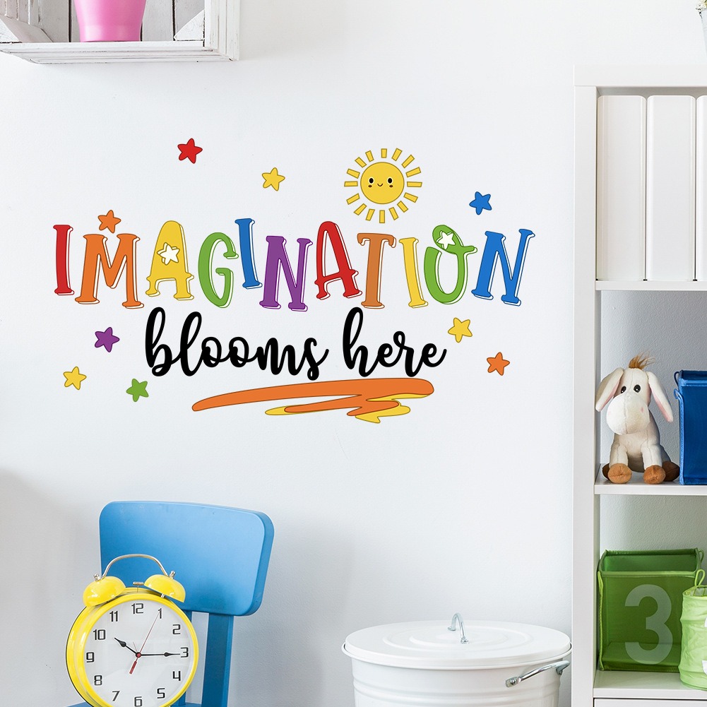 Colorful English phrase wall s - Home Decor Indonesia 评论和价格