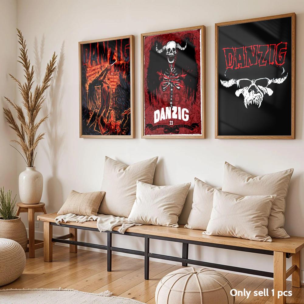 Heavy Metal Band D-Danzig Post - Home Decor Living Room Ideas 评论和价格