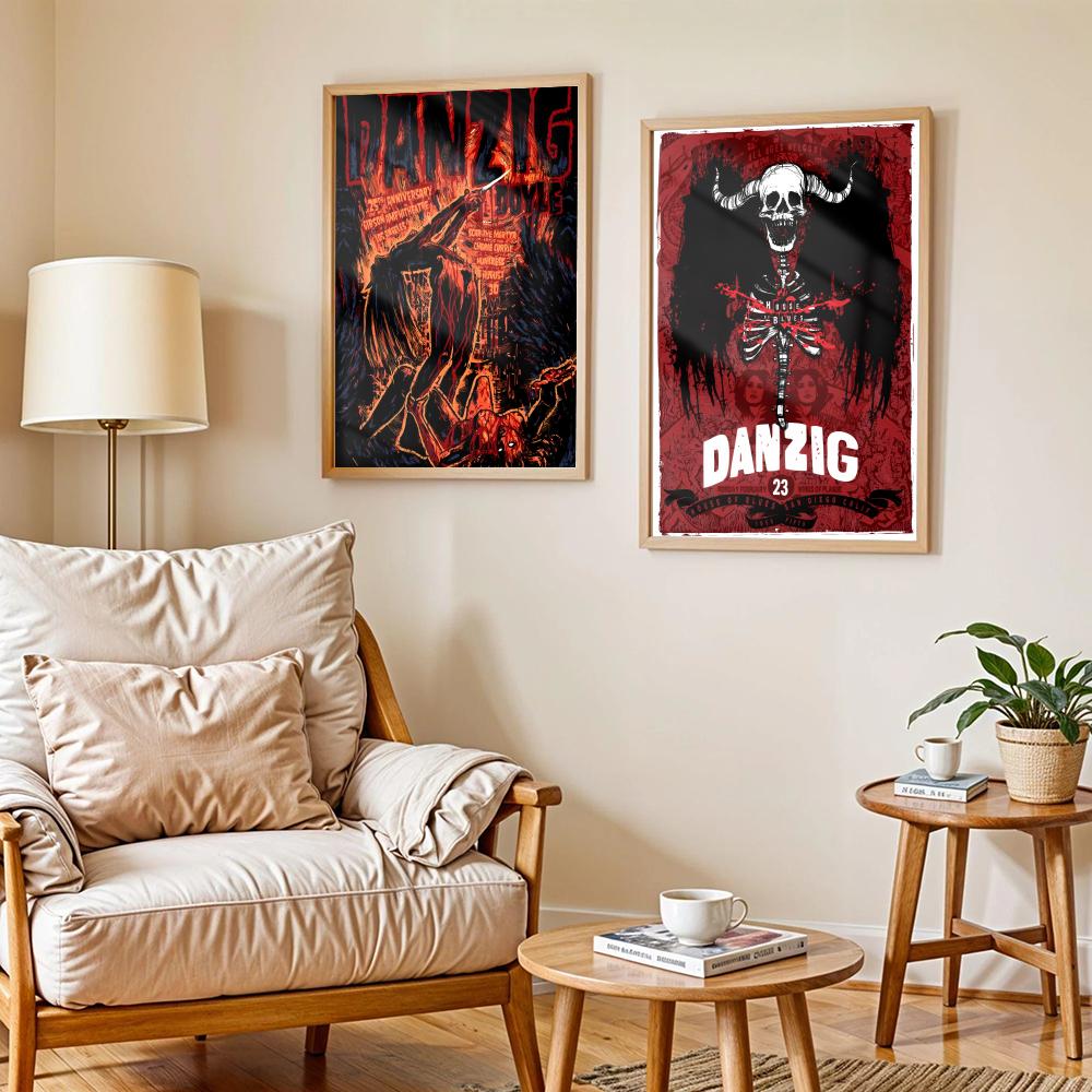 Heavy Metal Band D-Danzig Post - Home Decor Living Room Ideas 评论和价格
