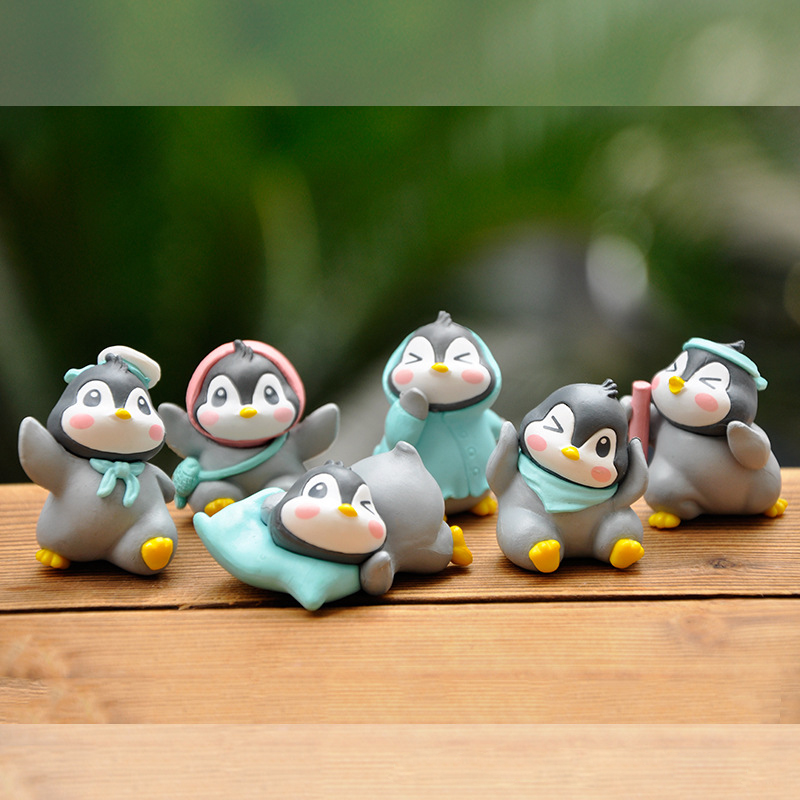 6 Pcs Cartoon Cute Penguin Bab - Home Decor Ikea 评论和价格
