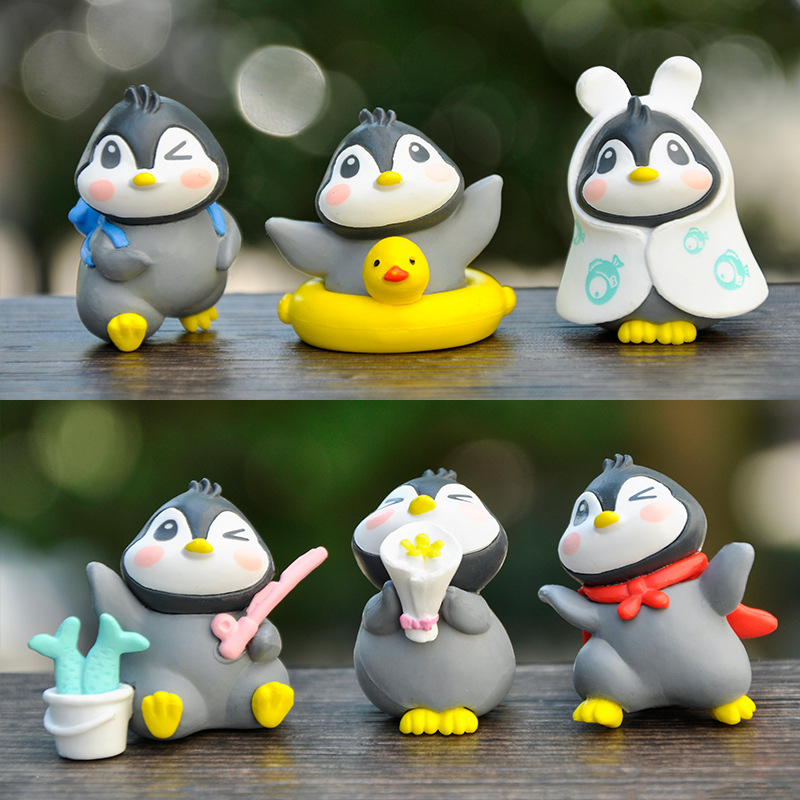 6 Pcs Cartoon Cute Penguin Bab - Home Decor Ikea 评论和价格