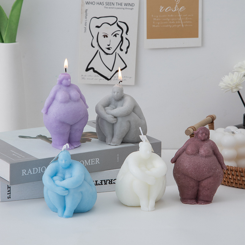 3D Fat Woman/man Portrait Cand - Abstract Sculpture Resin 评论和价格