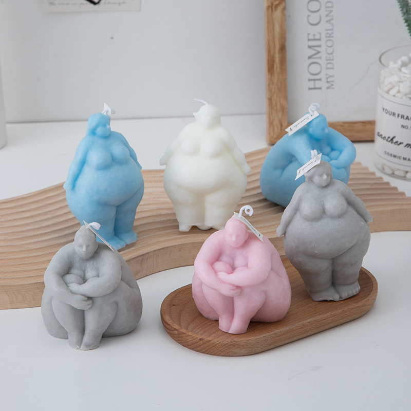 3D Fat Woman/man Portrait Cand - Abstract Sculpture Resin 评论和价格