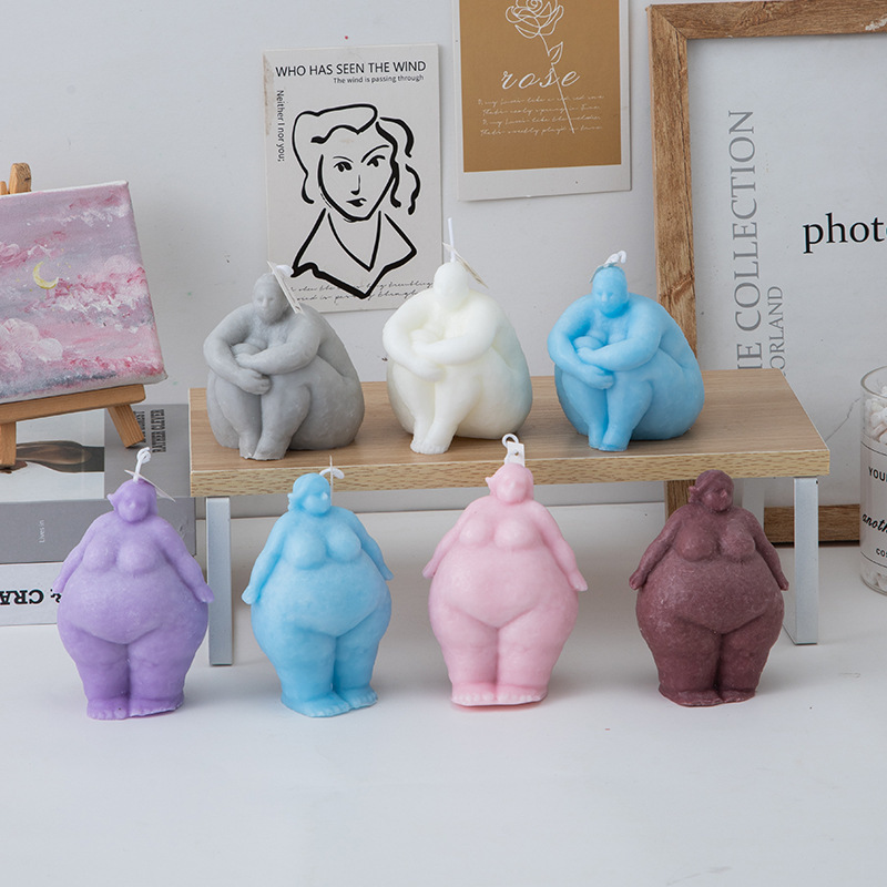 3D Fat Woman/man Portrait Cand - Abstract Sculpture Resin 评论和价格