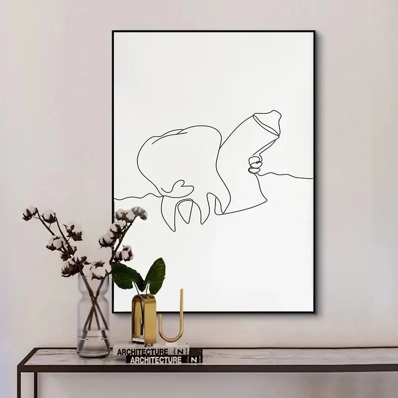 Canvas Painting Wall Art  Pict - Home Decor Minimal 评论和价格