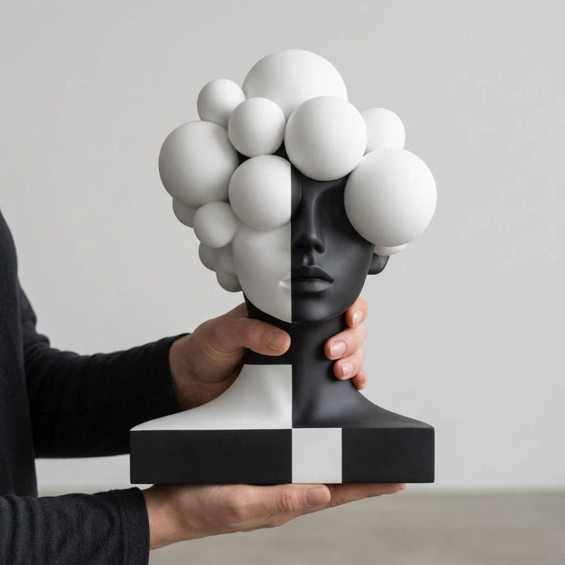 Modern Abstract Resin Sculptur - Abstract Sculpture Resin 评论和价格