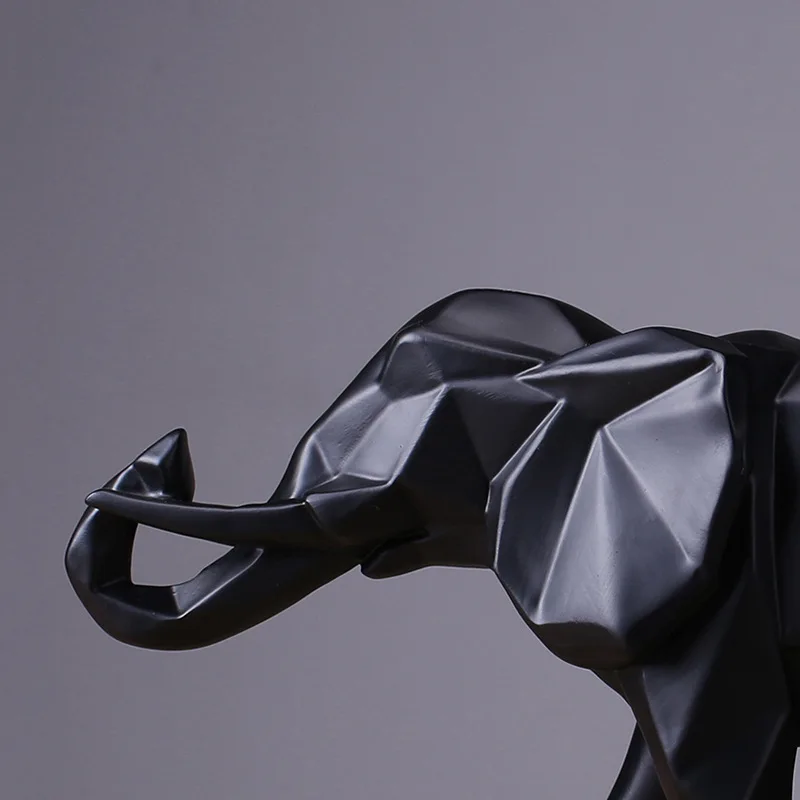 Creative Resin Black Elephant  - Abstract Sculpture Resin 评论和价格