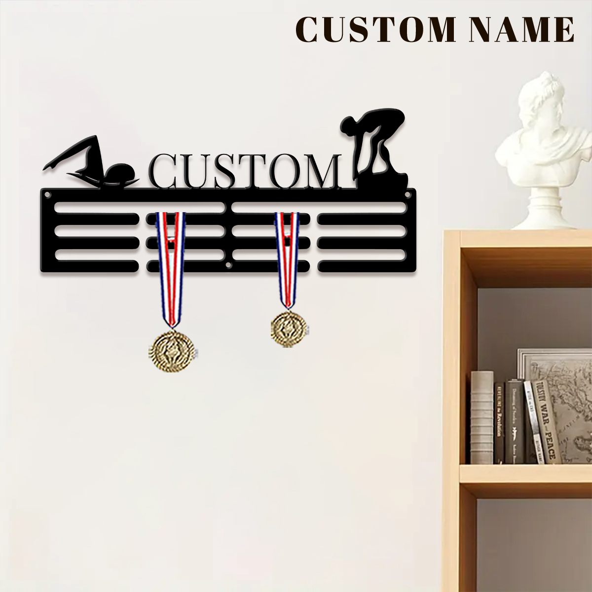 1pc Custom Swimming Metal Meda - Home Decor Unique 评论和价格