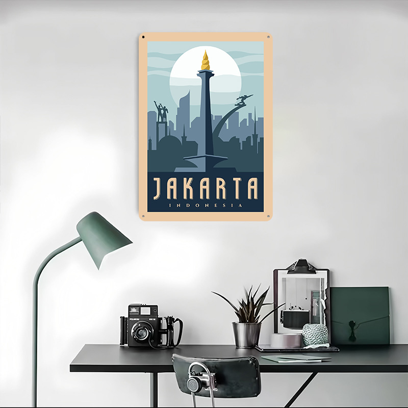 Jakarta Indonesia Travel Metal - Home Decor Jakarta 评论和价格