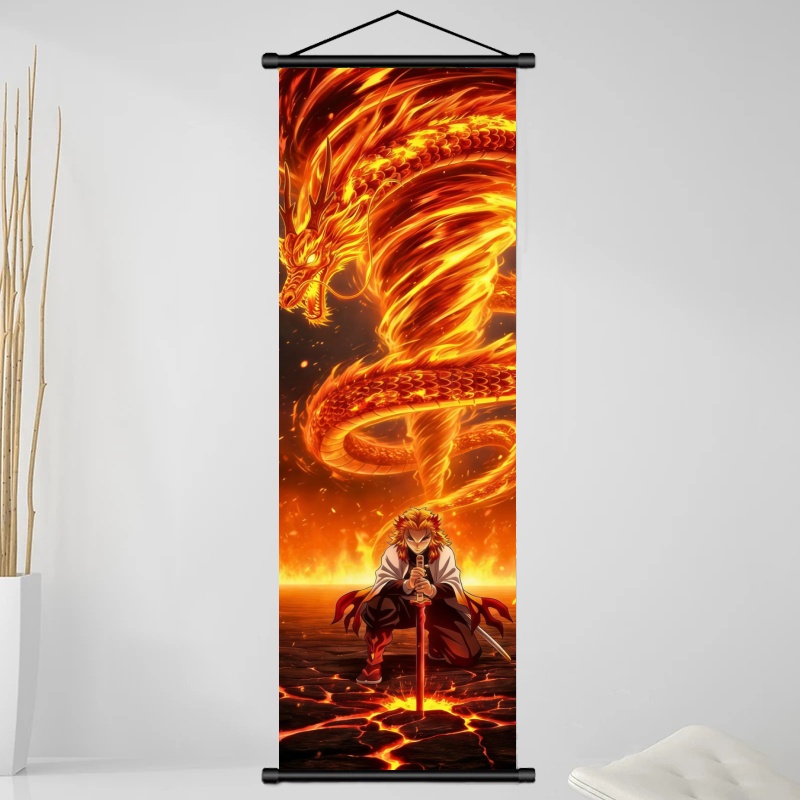 Demon Slayer Kyojuro Rengoku H - Home Decor Painting 评论和价格