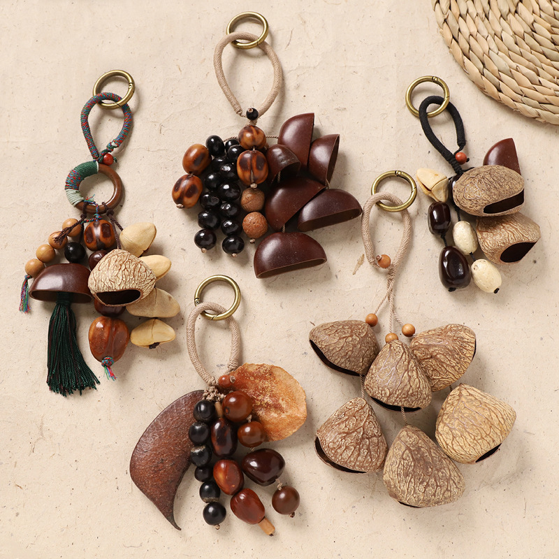 Indonesian Natural Fruit Seed  - Boho Wind Chimes 评论和价格