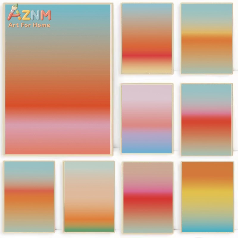 AZNM Modern Abstract Gradient  - Home Decor Minimal 评论和价格