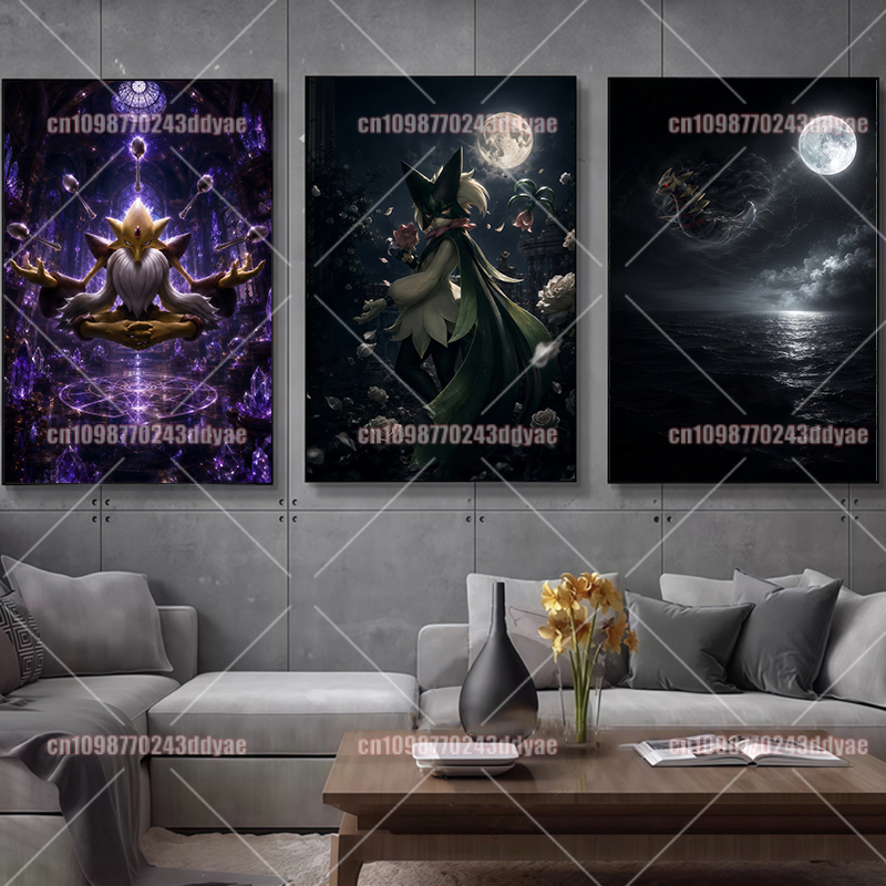 Anime Pokemon Character Canvas - Home Decor Painting 评论和价格