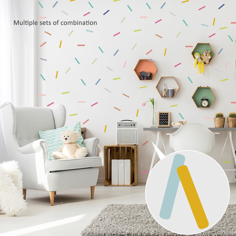 48pcs Colorful Candy Strip Wal - Home Decor Indonesia 评论和价格