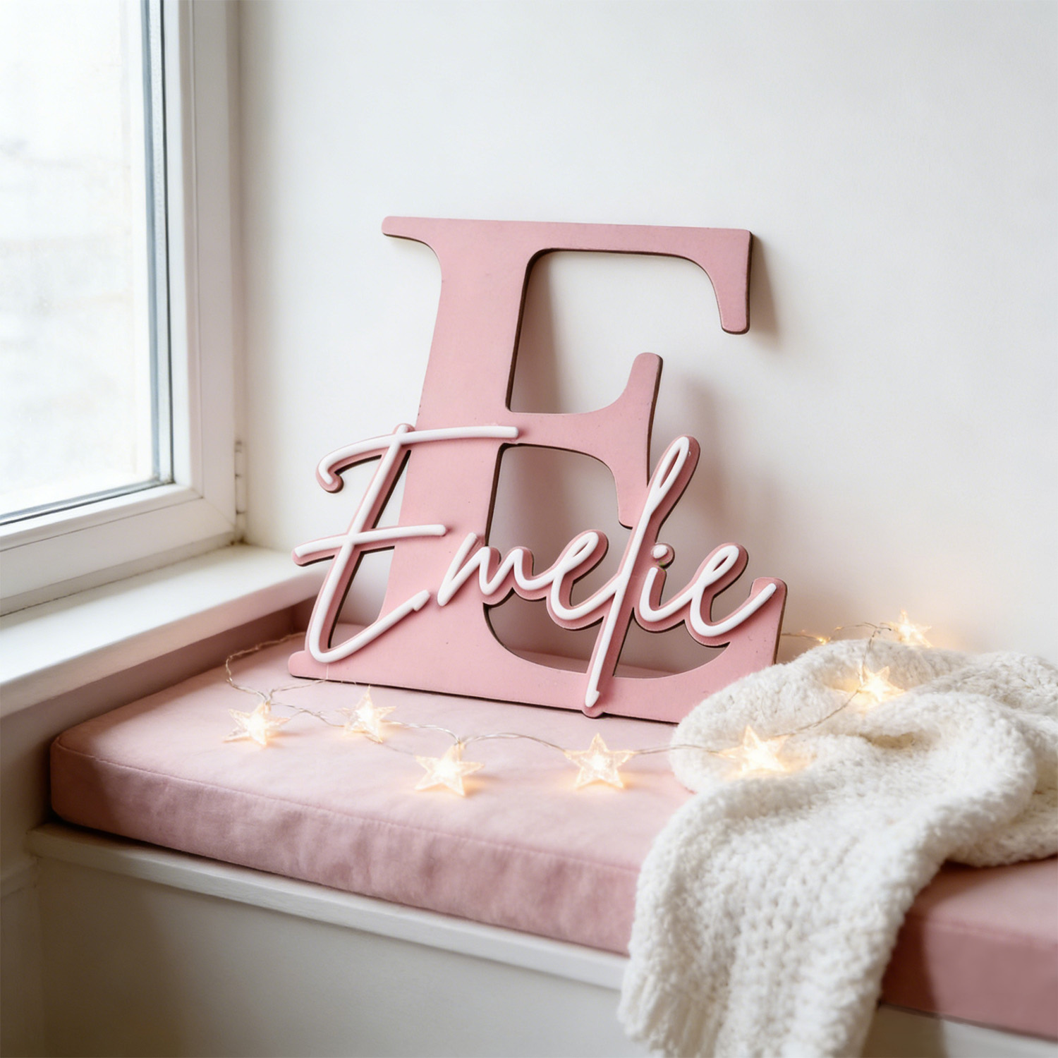 1pc Double-layer Wooden Name D - Home Decor Unique 评论和价格