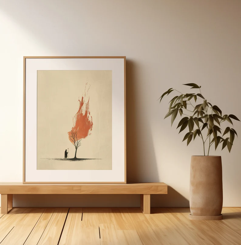 Watercolor Jesus leaves the 99 - Home Decor Jesus 评论和价格