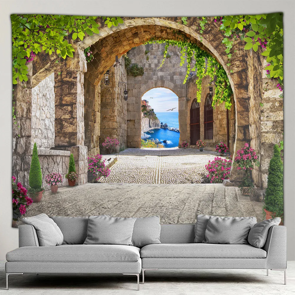 Outdoor Garden Poster Mediterr - Home Decor Indonesia 评论和价格