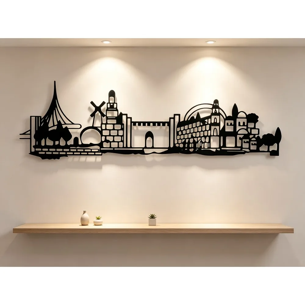 CIFBUY Iron Wall Art Jerusalem - Home Decor Free 评论和价格