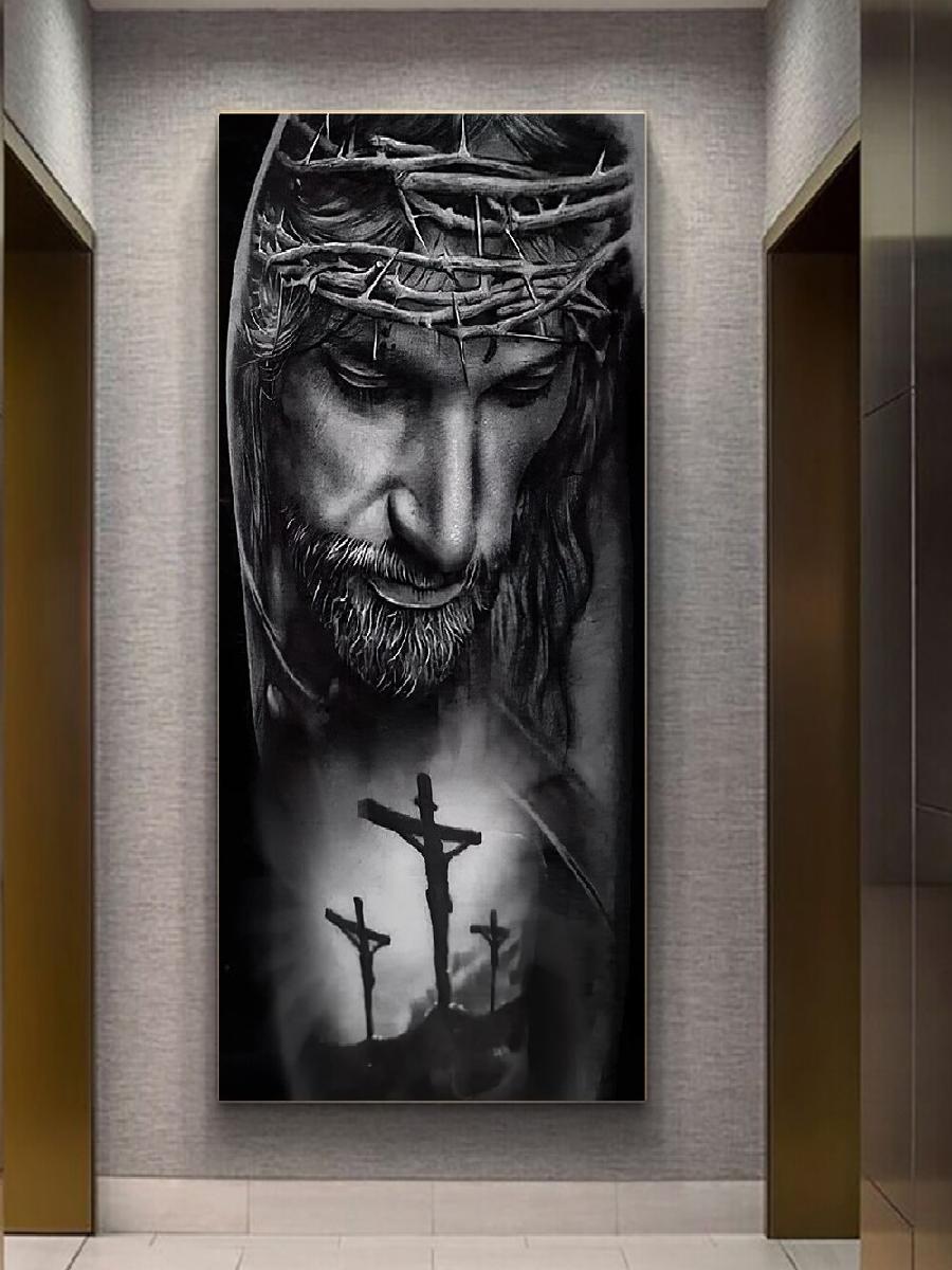 Crown of Thorns Jesus Canvas W - Home Decor Jesus 评论和价格