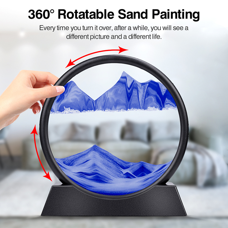 Moving Sand Art Picture Round  - Sand Art Picture 评论和价格