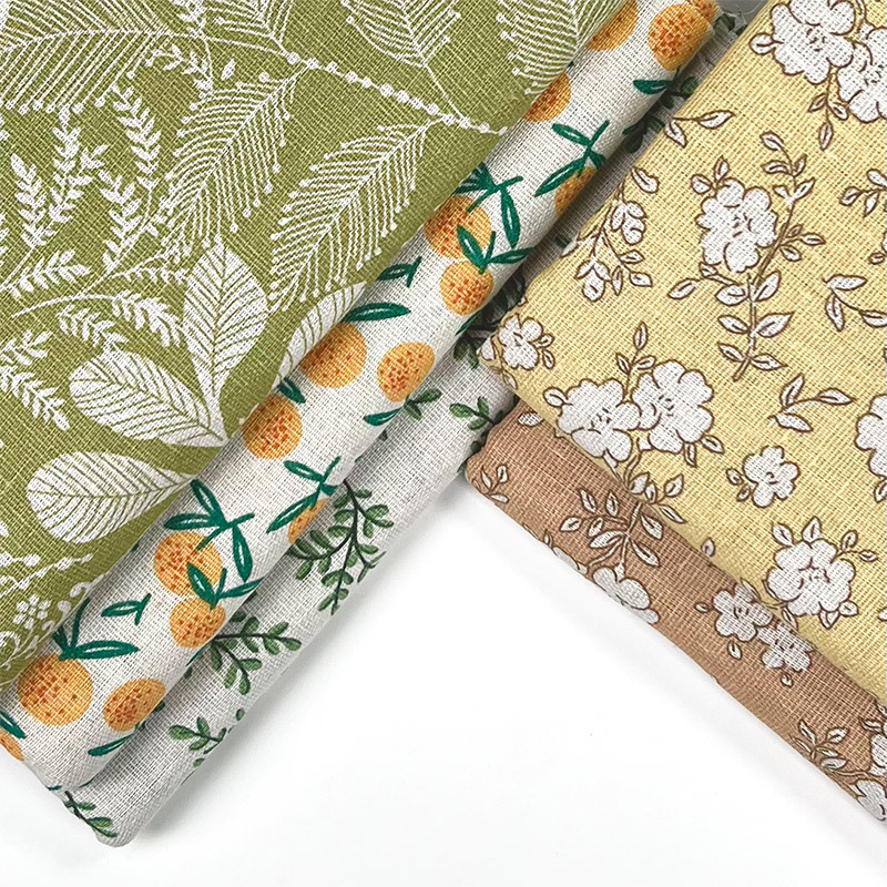 Pastoral Floral Cotton Linen B - Home Decor Fabric 评论和价格