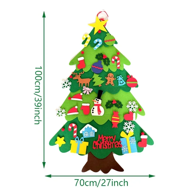 Kids DIY Felt Xmas Tree Set Ch - Home Xmas Decor Ideas 评论和价格